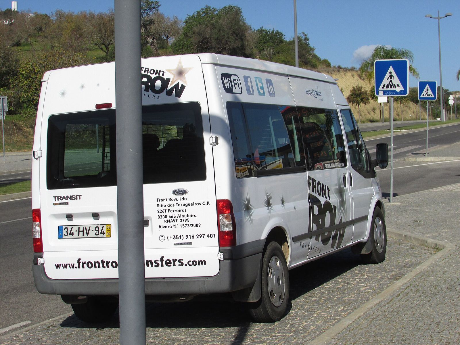 A transfer bus on an airport apron