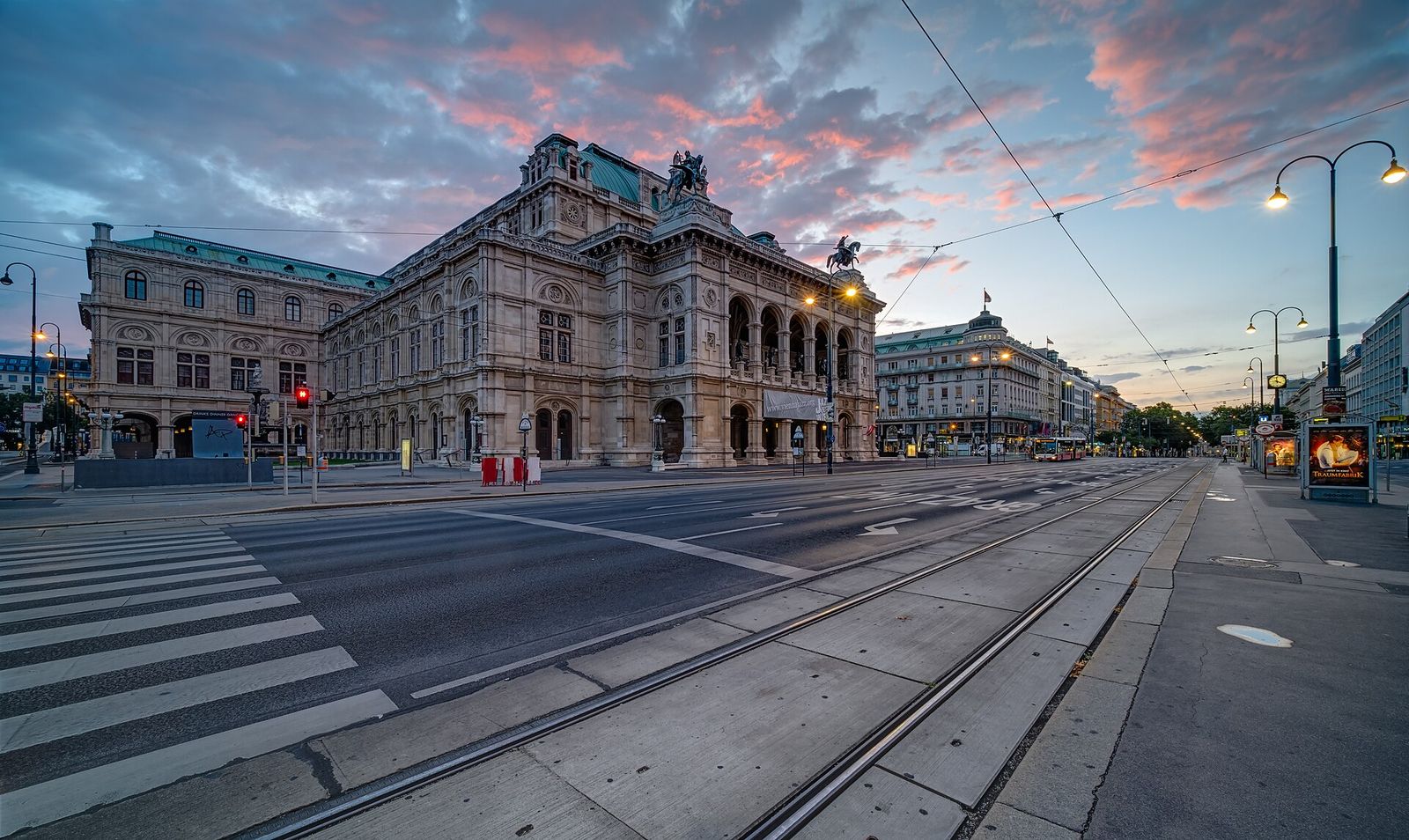 The opera house in Vienna, Austria
