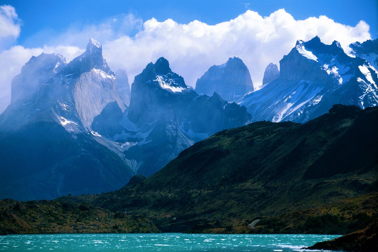 The granite towers of Torres del Paine in Patagonia