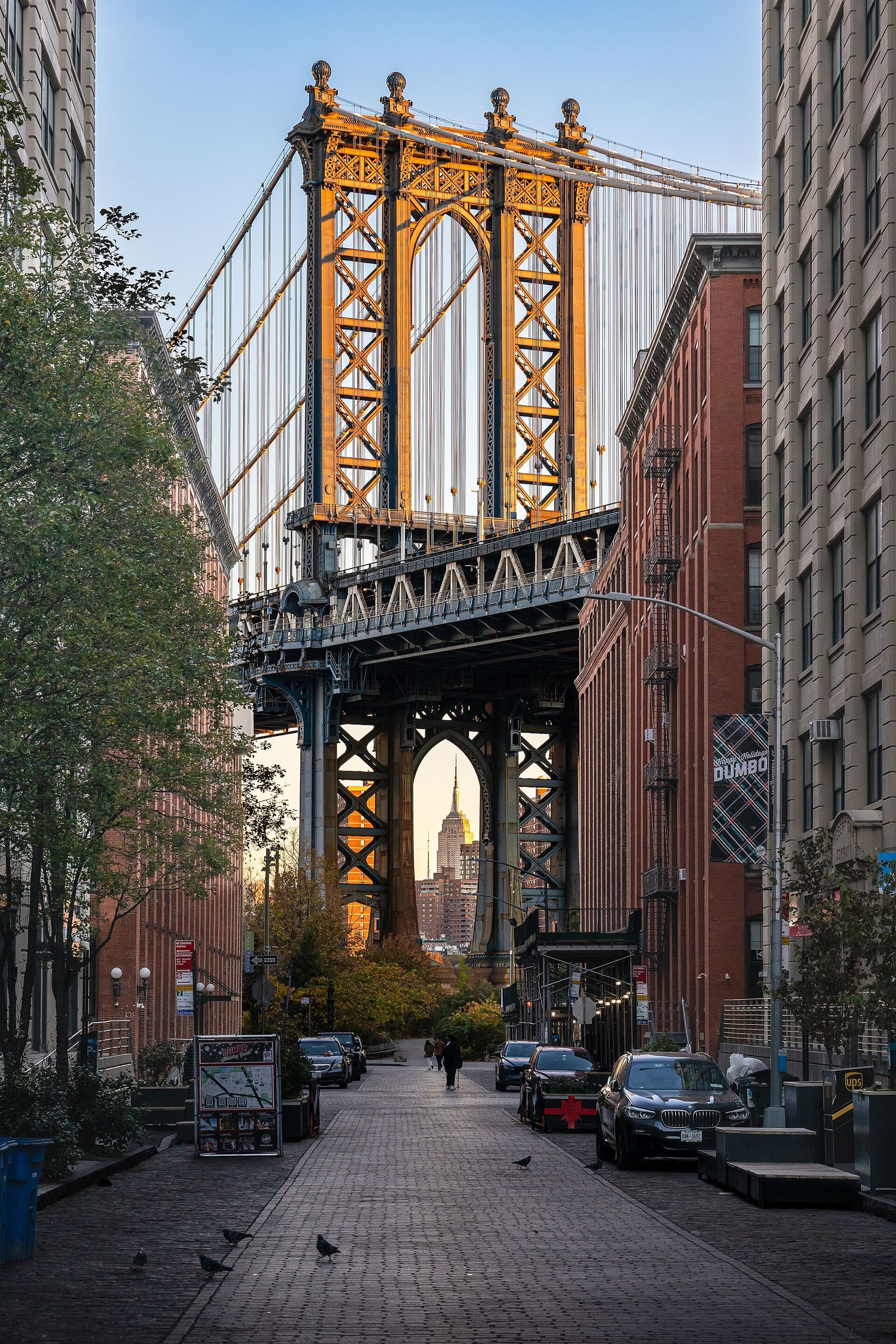 Brooklyn Bridge seen from the DUMBO waterfront