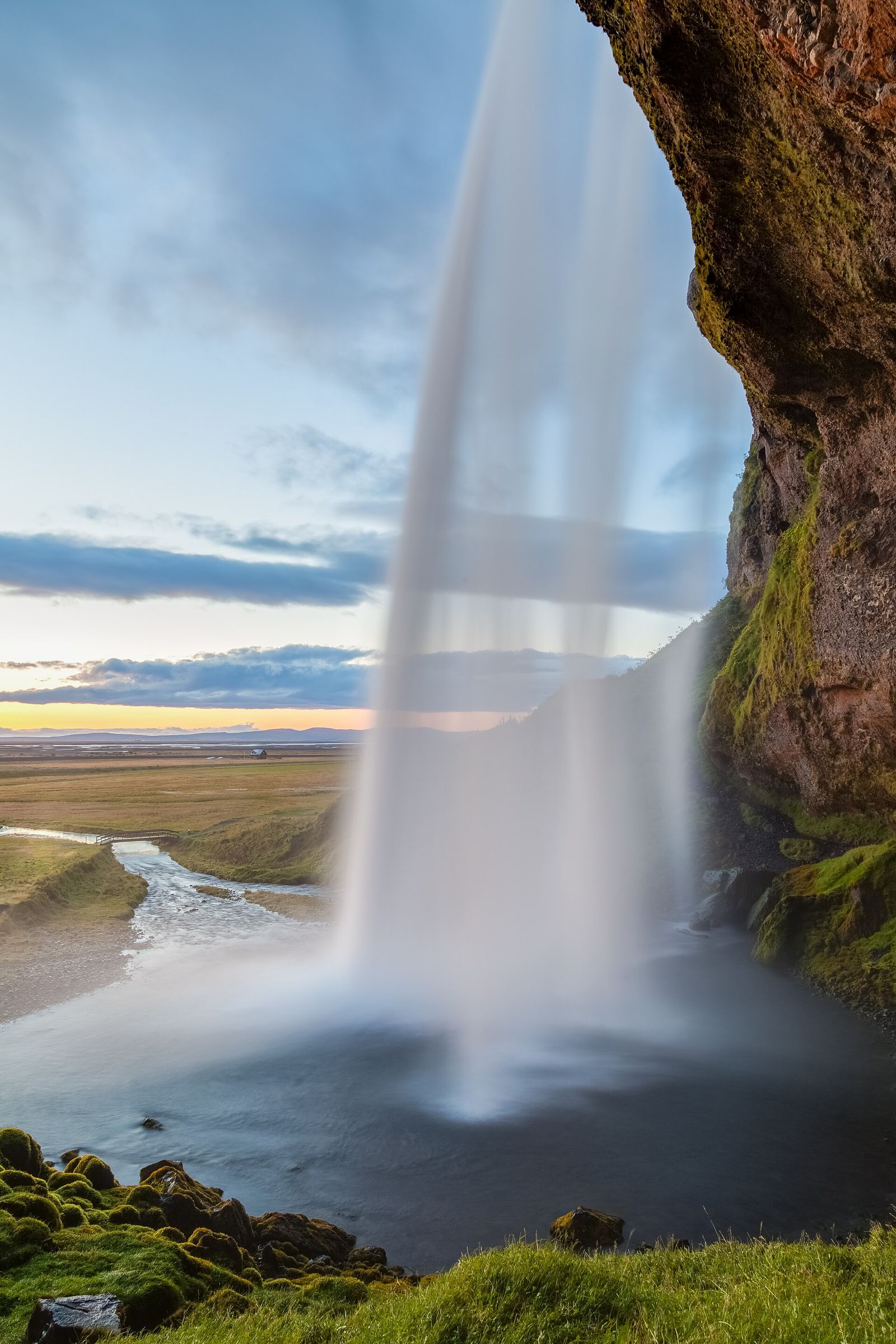 Seljalandsfoss waterfall on Iceland's south coast